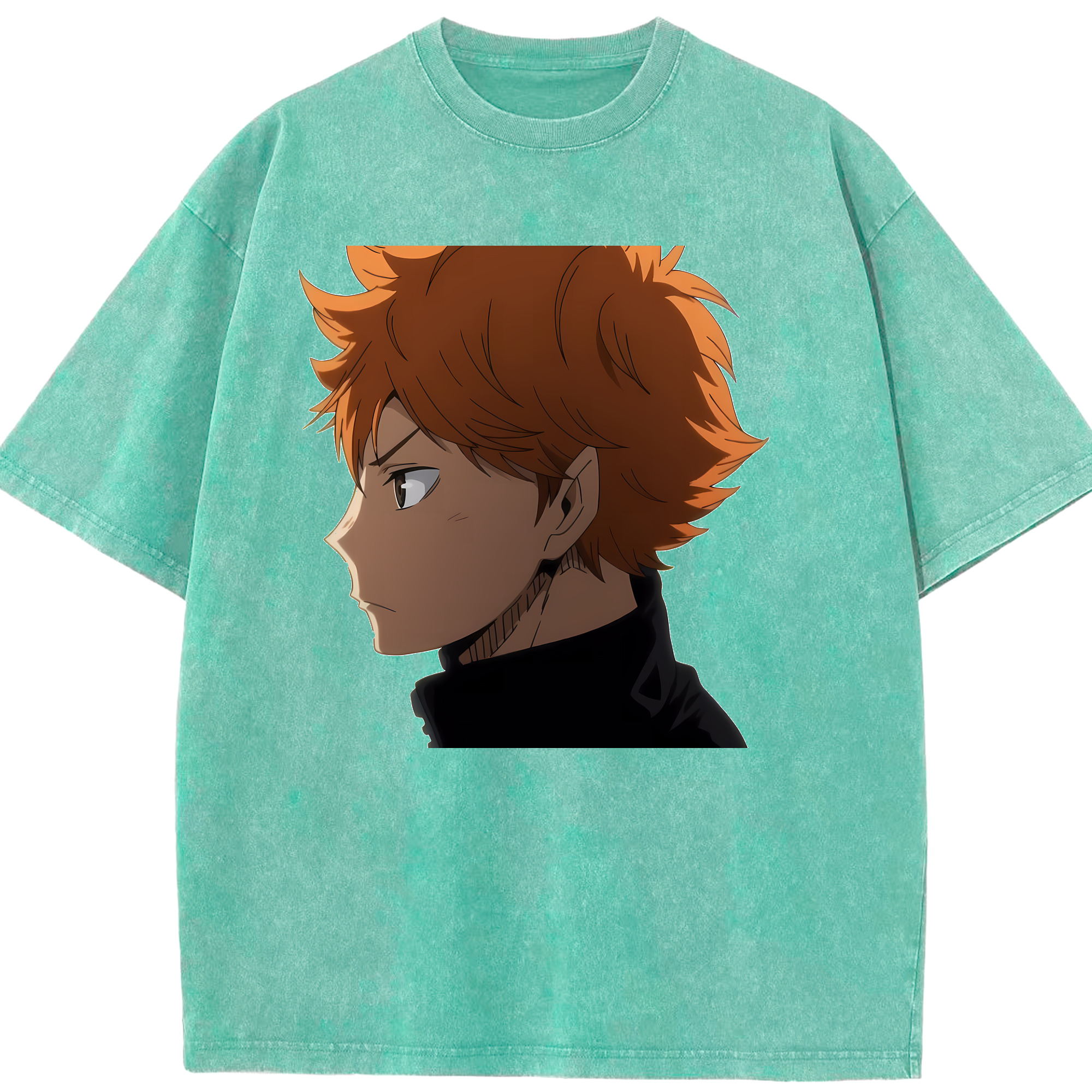 （画像用） ハイキュー!! Haikyu!! 綿100% ヴィンテージ風 半袖Tシャツ（フロントプリント）